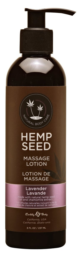 Hemp Seed Massage Lotion - Lavender - 8 Fl. Oz. / 237ml - TruLuv Novelties