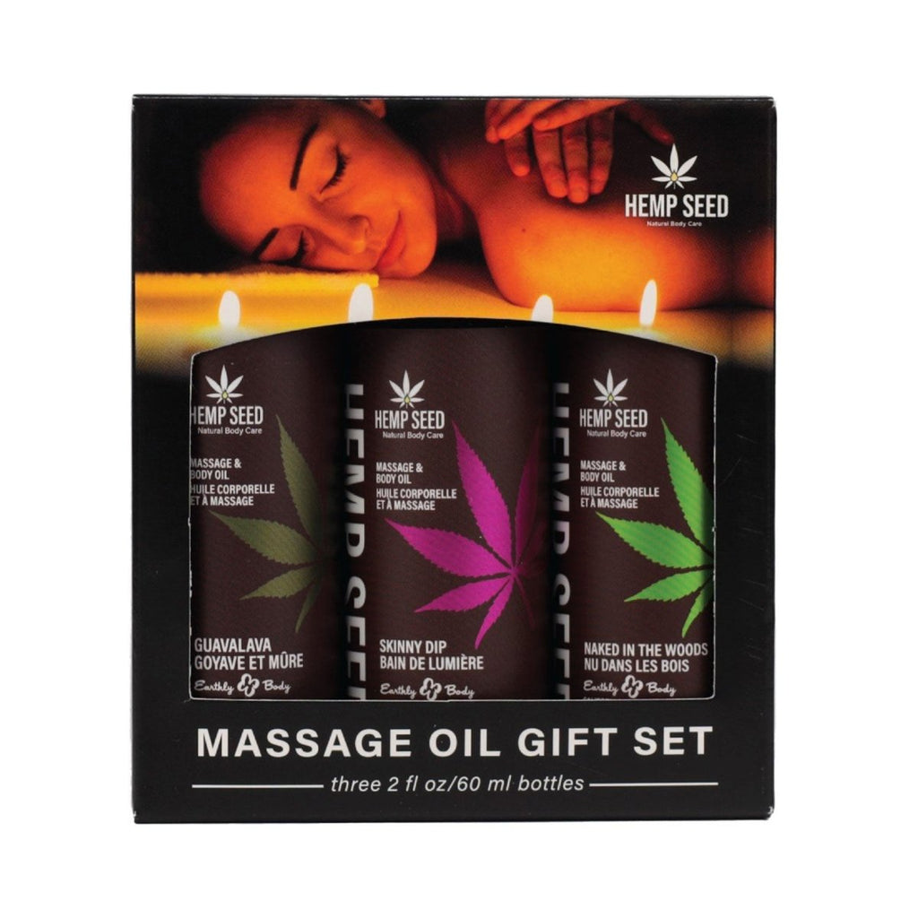 Hemp Seed Massage Oil Holiday Gift Set - TruLuv Novelties