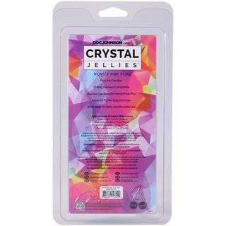 Crystal Jellies - Novice Pop Plug - 4 Inch Teal