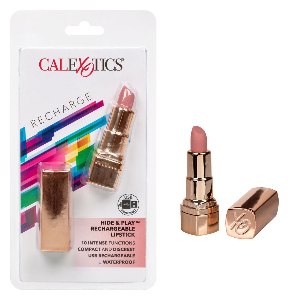 Hide and Play Rechargeable Lipstick - Nude - TruLuv Novelties