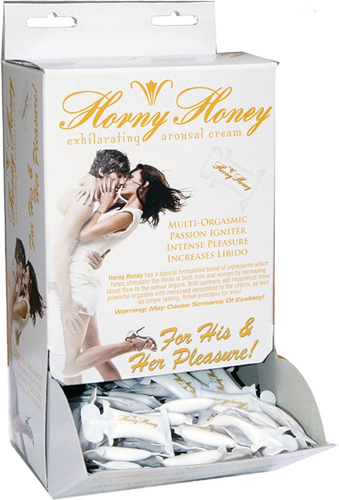 Horny Honey Stimulating Arousal Gel - 144 Piece Display - 2 Cc. Pillow Packs - TruLuv Novelties