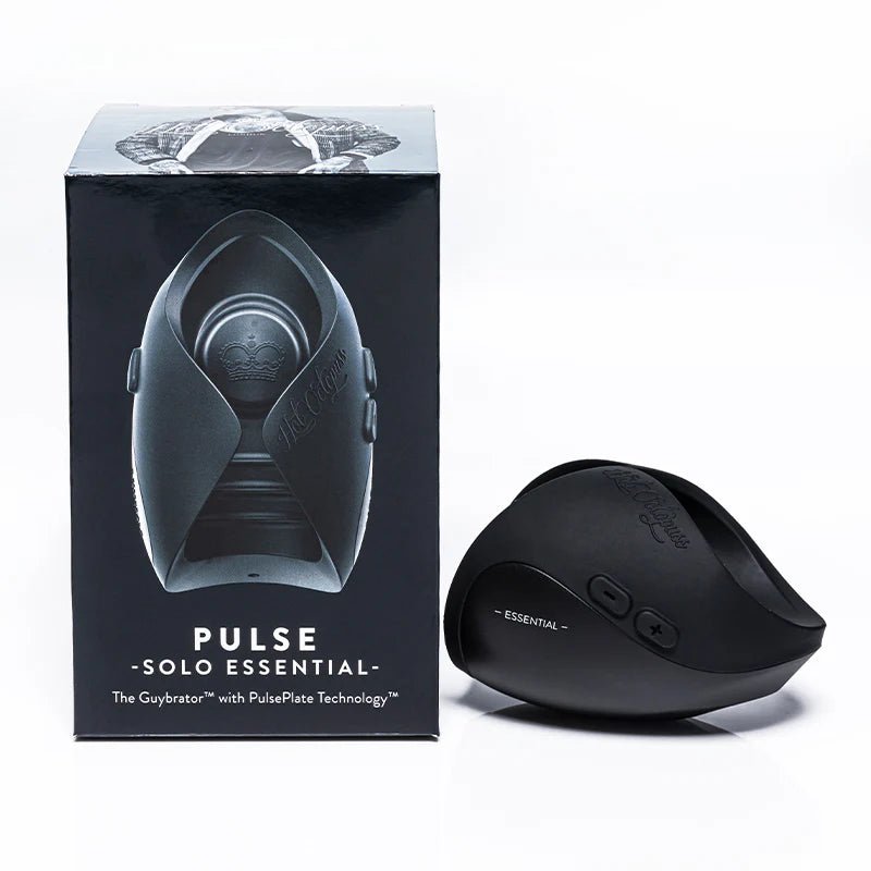 Hot Octopuss Pulse Solo Essential Rechargeable Vibrating Stroker Black - TruLuv Novelties
