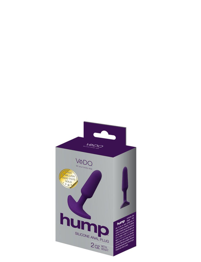 Hump Silicone Anal Plug - Purple - TruLuv Novelties