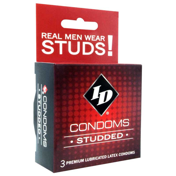 ID Studded Condom (3) - TruLuv Novelties