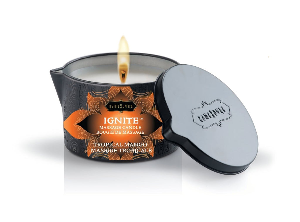 Ignite Tropical Mango Massage Candle - 6 Oz. - TruLuv Novelties