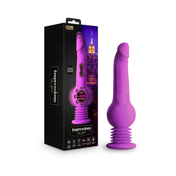 Impressions New York Gyroquake Dildo Purple - TruLuv Novelties