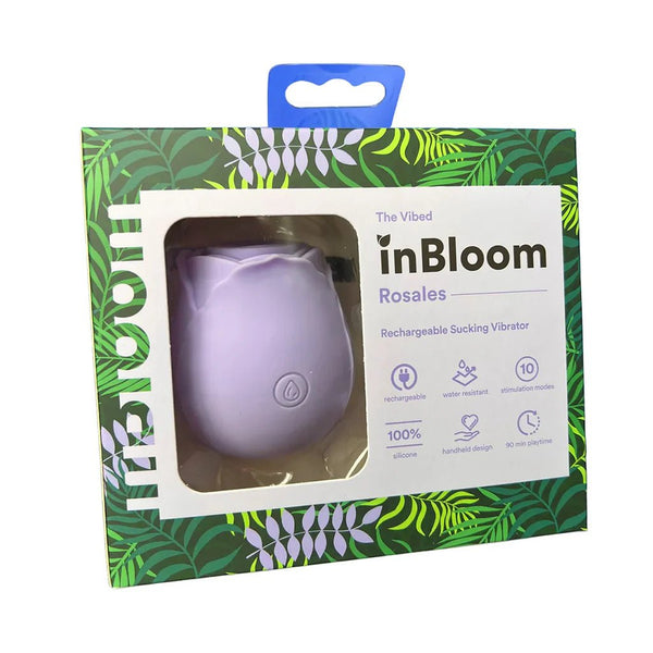 inBloom Rosales Sucking Vibrator Lavender - TruLuv Novelties