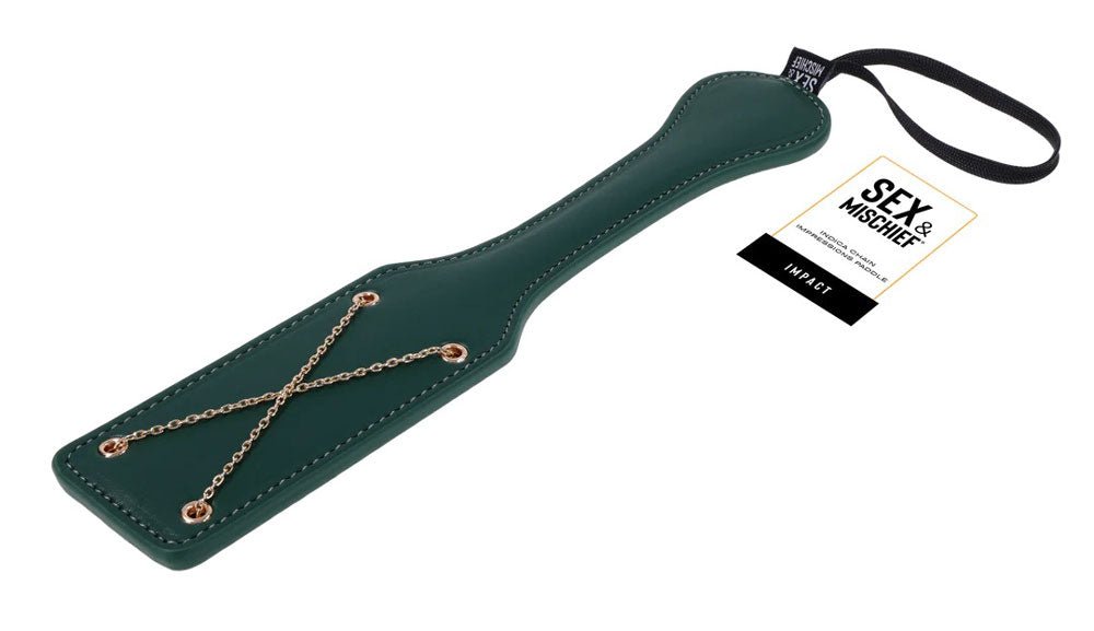 Indica Chain Impressions Paddle - Green - TruLuv Novelties