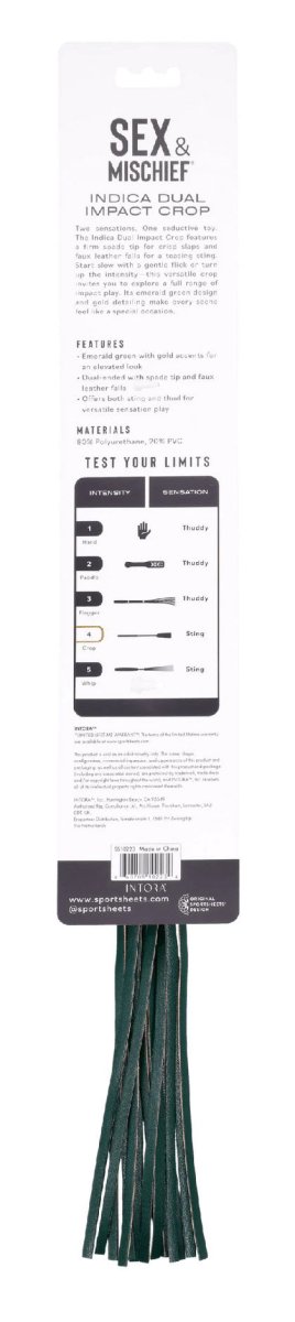 Indica Dual Impact Crop - Green - TruLuv Novelties