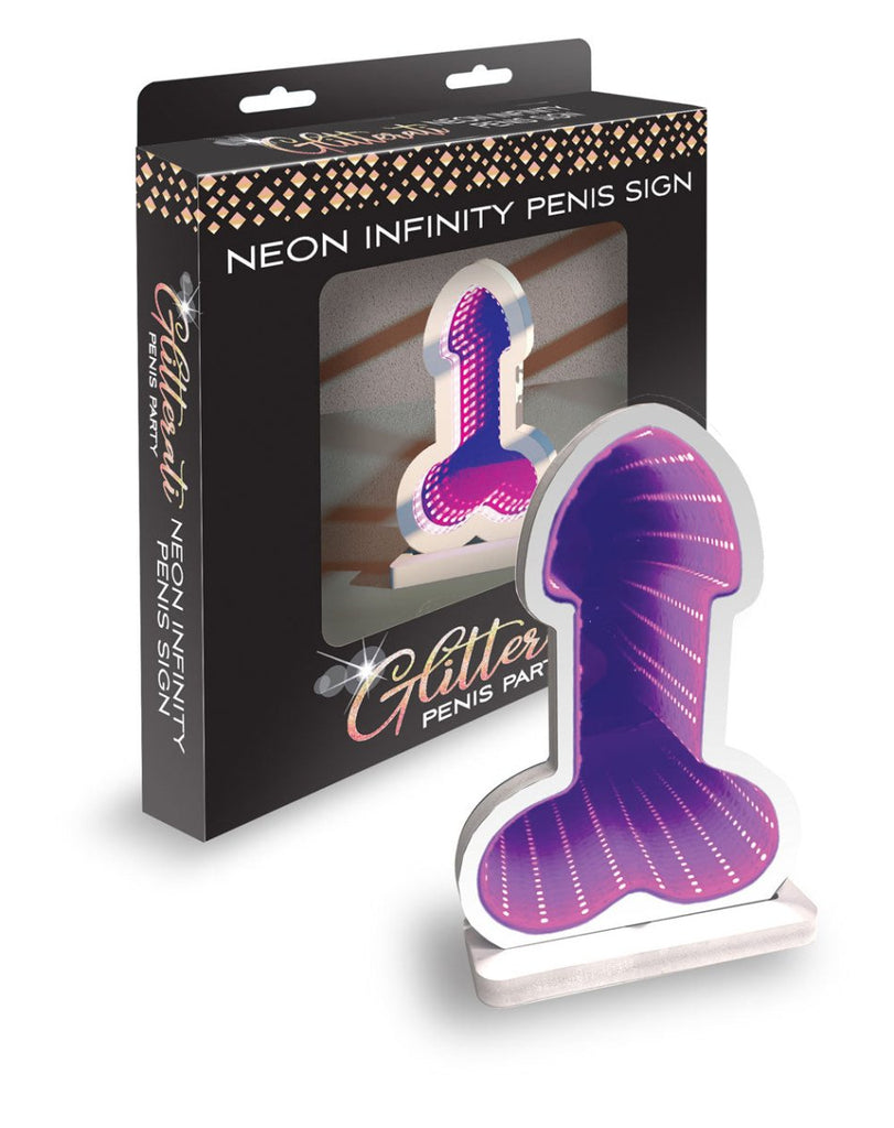 Infinity Penis Light Glitterati Penis Party - Purple - TruLuv Novelties
