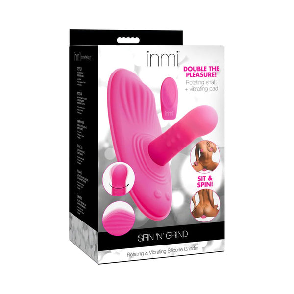 INMI Spin 'N' Grind Rotating & Vibrating Silicone Grinder - TruLuv Novelties