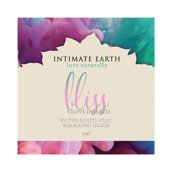 Intimate Earth Bliss Anal Relaxing Waterbased Glide 3 ml/0.10 oz/0.10 oz Foil - TruLuv Novelties