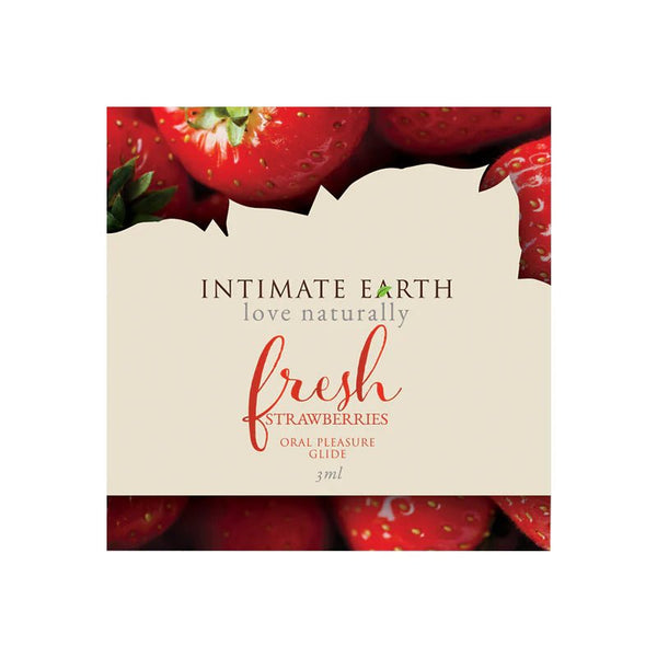 Intimate Earth Fresh Strawberry 3 ml/0.10 oz Foil - TruLuv Novelties