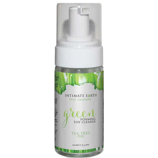 Intimate Earth Green Foaming Toy Cleaner with Tea Tree Oil 3.4 oz. - TruLuv Novelties