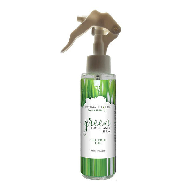 Intimate Earth Green Toy Cleaner Spray with Tea Tree Oil 4.1 oz. - TruLuv Novelties