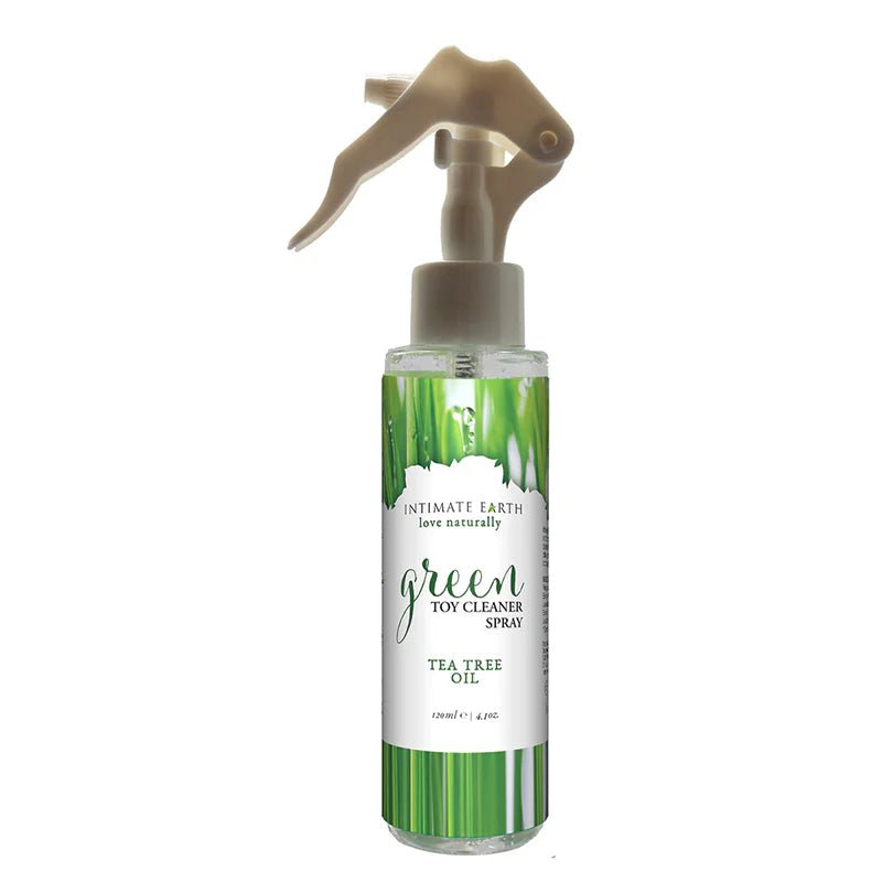 Intimate Earth Green Toy Cleaner Spray with Tea Tree Oil 4.1 oz. - TruLuv Novelties