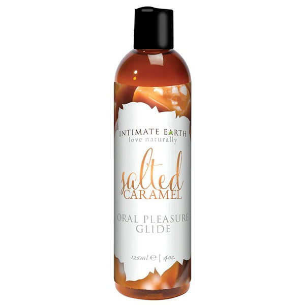 Intimate Earth Sea Salt Caramel Flavored Glide 120 ml/4 oz - TruLuv Novelties