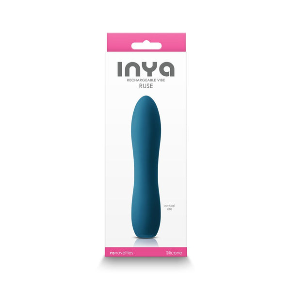 INYA Ruse Rechargeable Vibrator Teal - TruLuv Novelties