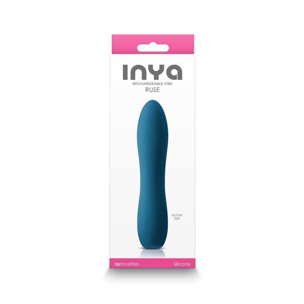 INYA Ruse Rechargeable Vibrator Teal - TruLuv Novelties