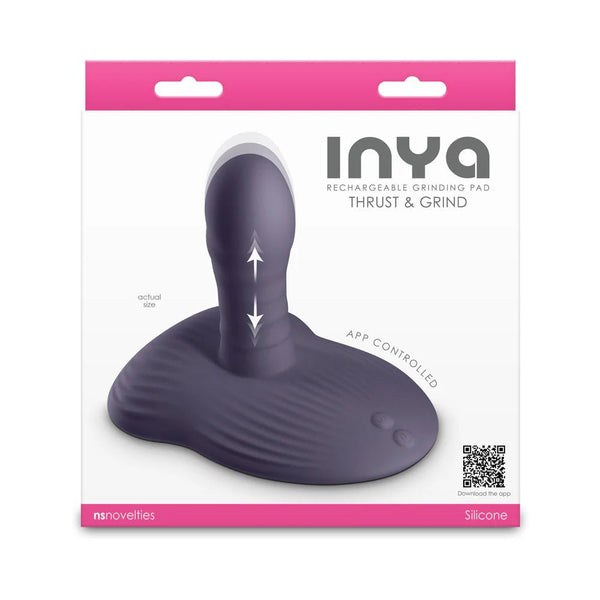 INYA Thrust & Grind App - Controlled Rechargeable Grinding Pad Gray - TruLuv Novelties