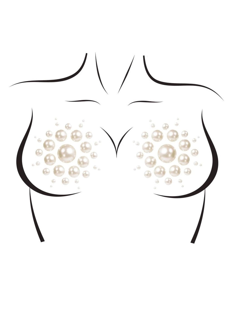 Isla Pearl Nipple Covers - White - TruLuv Novelties