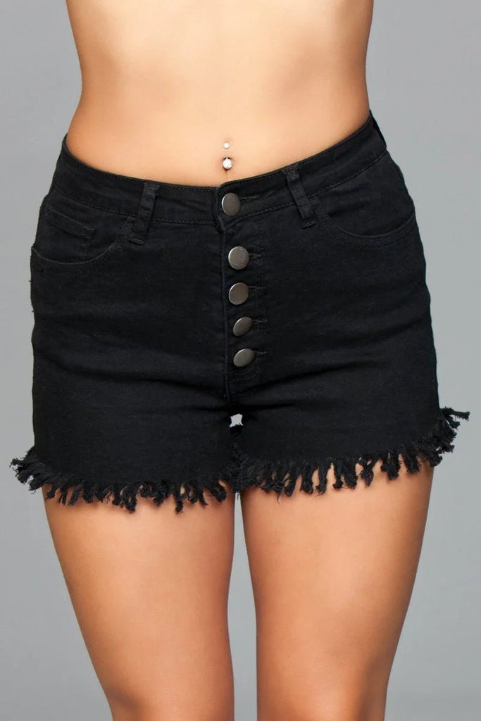 J9 Fringed Button Up Shorts - TruLuv Novelties