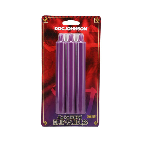 Japanese Drip Candles 3 - Pack Purple - TruLuv Novelties