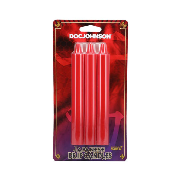 Japanese Drip Candles 3 - Pack Red - TruLuv Novelties