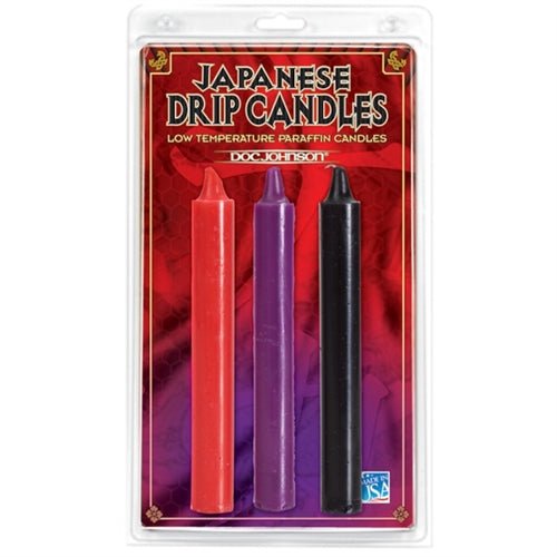 Japanese Drip Candles Set of 3 - Assorted Colors - TruLuv Novelties