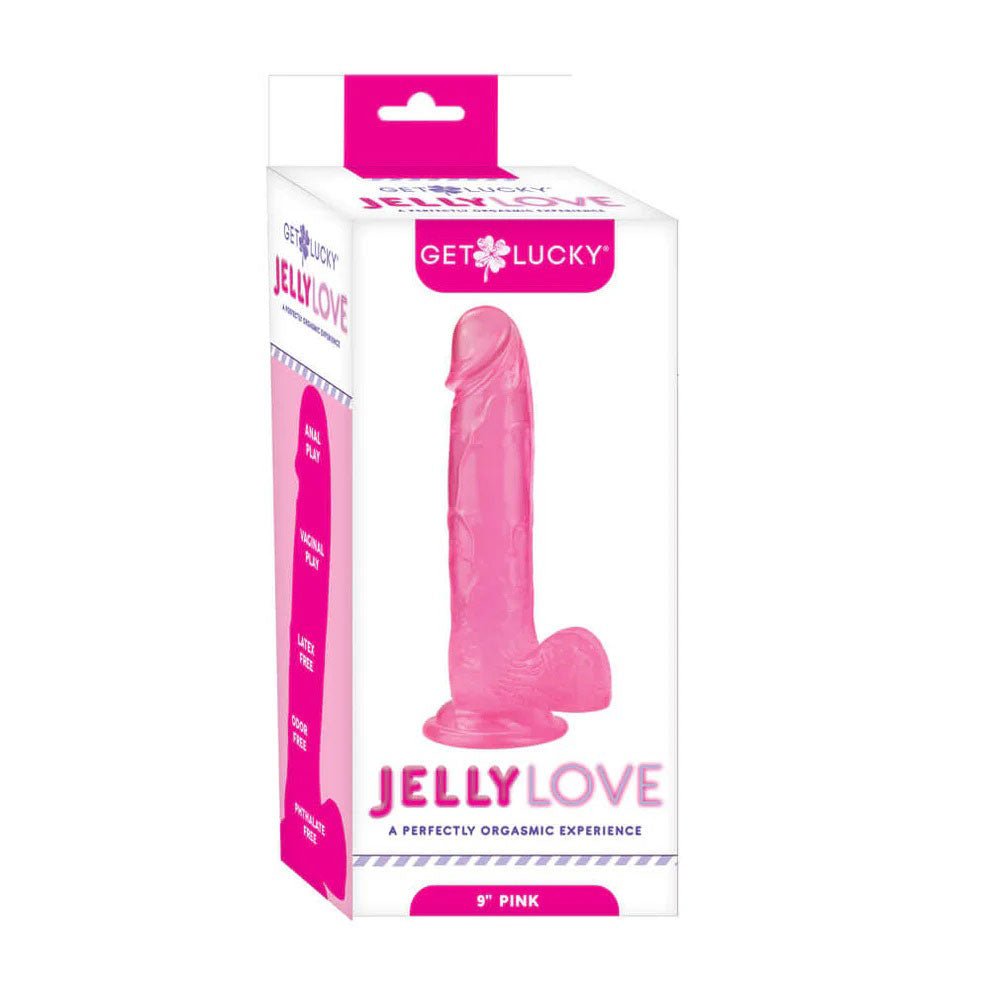 Jelly Love 9" Dildo - Pink - TruLuv Novelties