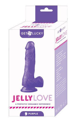 Jelly Love 9" Dildo - Purple - TruLuv Novelties
