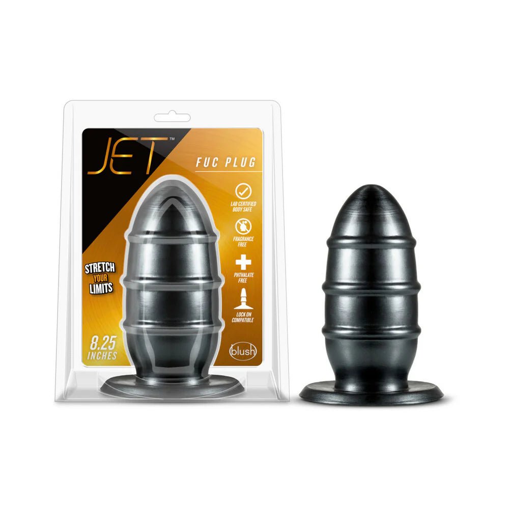 Jet Fuc Plug 8.25 in. Carbon Metallic Black - TruLuv Novelties