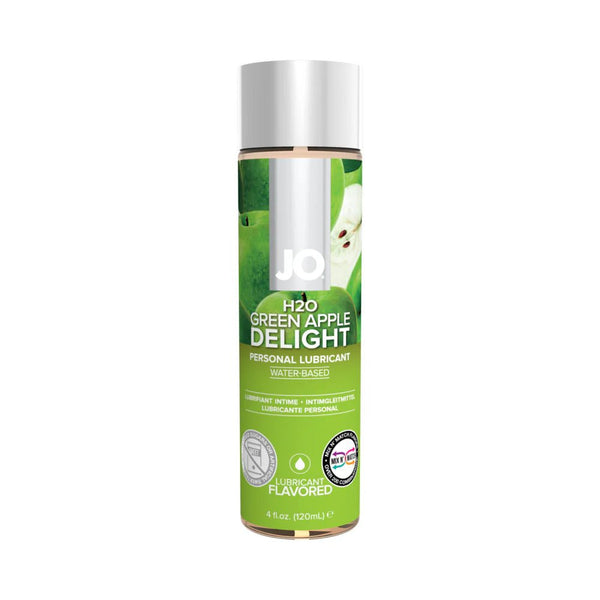 JO H2O Green Apple Delight Flavored Water - Based Lubricant 4 oz. - TruLuv Novelties