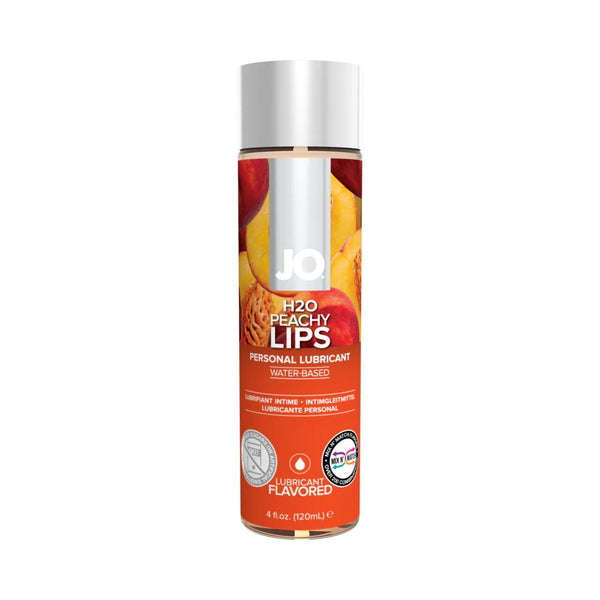 JO H2O Peachy Lips Flavored Water - Based Lubricant 4 oz. - TruLuv Novelties