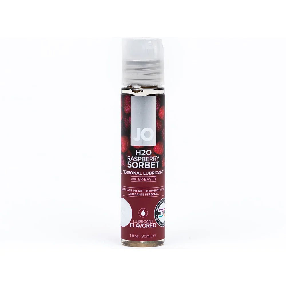 JO H2O Raspberry Sorbet Flavored Water - Based Lubricant 1 oz. - TruLuv Novelties
