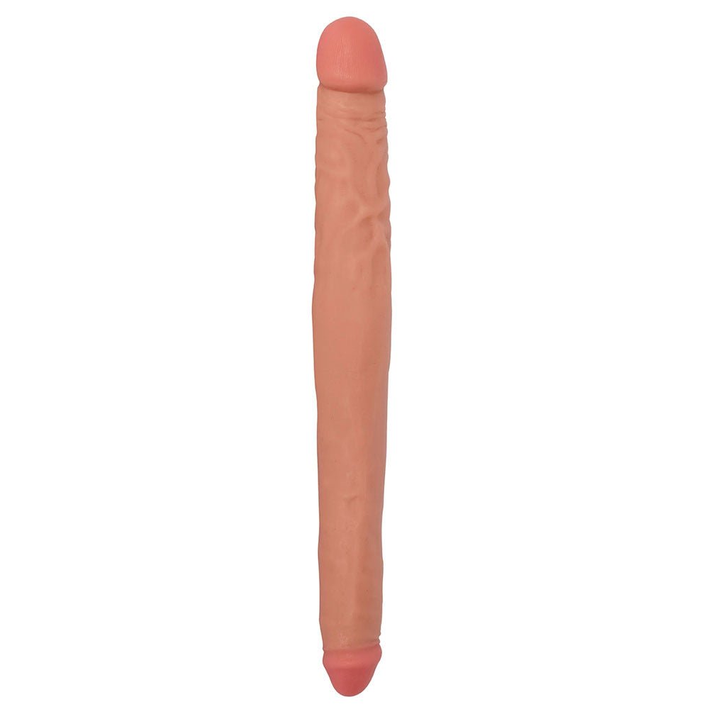 Jock 16 Inch Tapered Double Dong - Vanilla - TruLuv Novelties