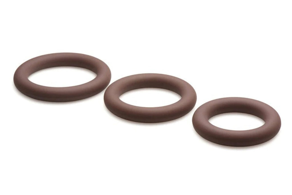 Jock Silicone Cock Ring Set in - Dark - TruLuv Novelties