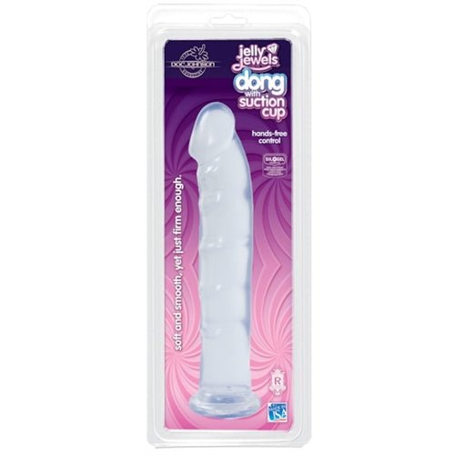 Juicy Jewels - Dong With Suction Cup - Clear - TruLuv Novelties