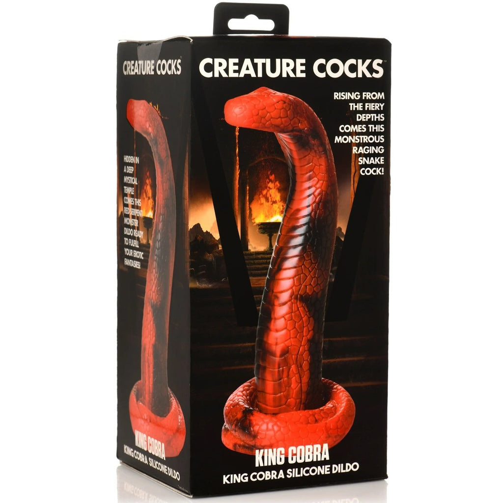 King Cobra King Cobra Silicone Dildo - Red - TruLuv Novelties