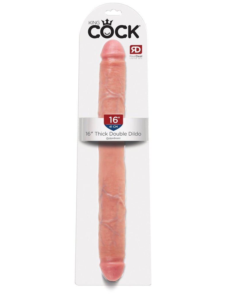 King Cock 16 Inch Thick Double Dildo - TruLuv Novelties