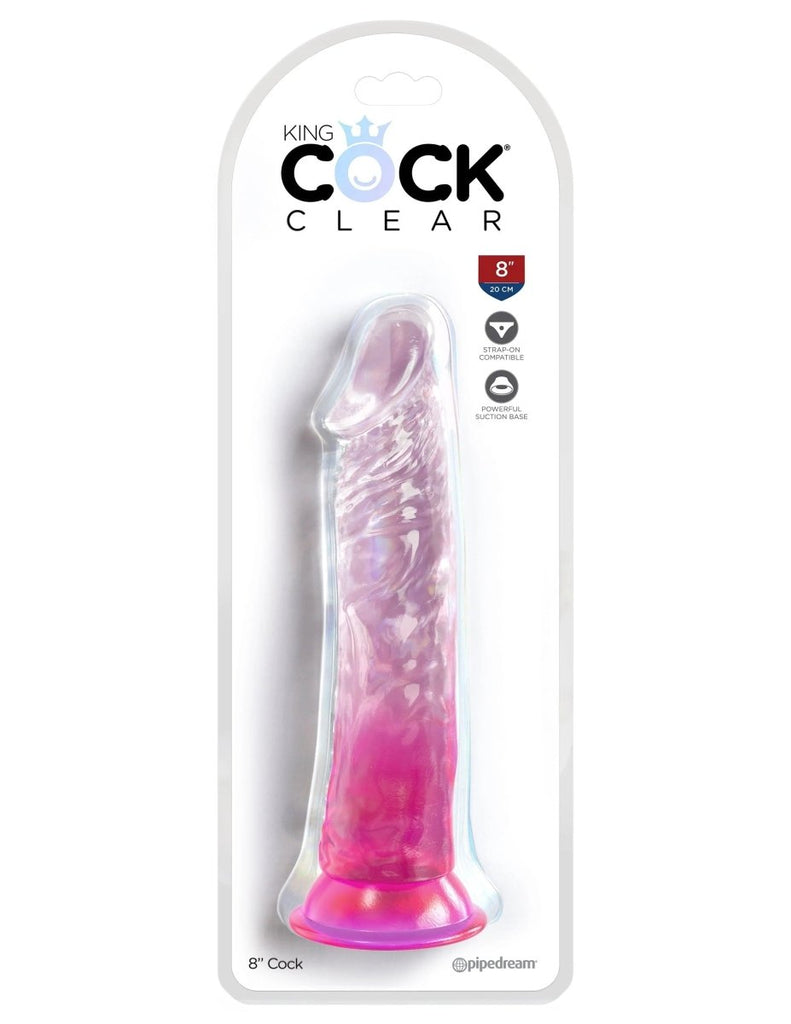 King Cock Clear 8 Inch - TruLuv Novelties