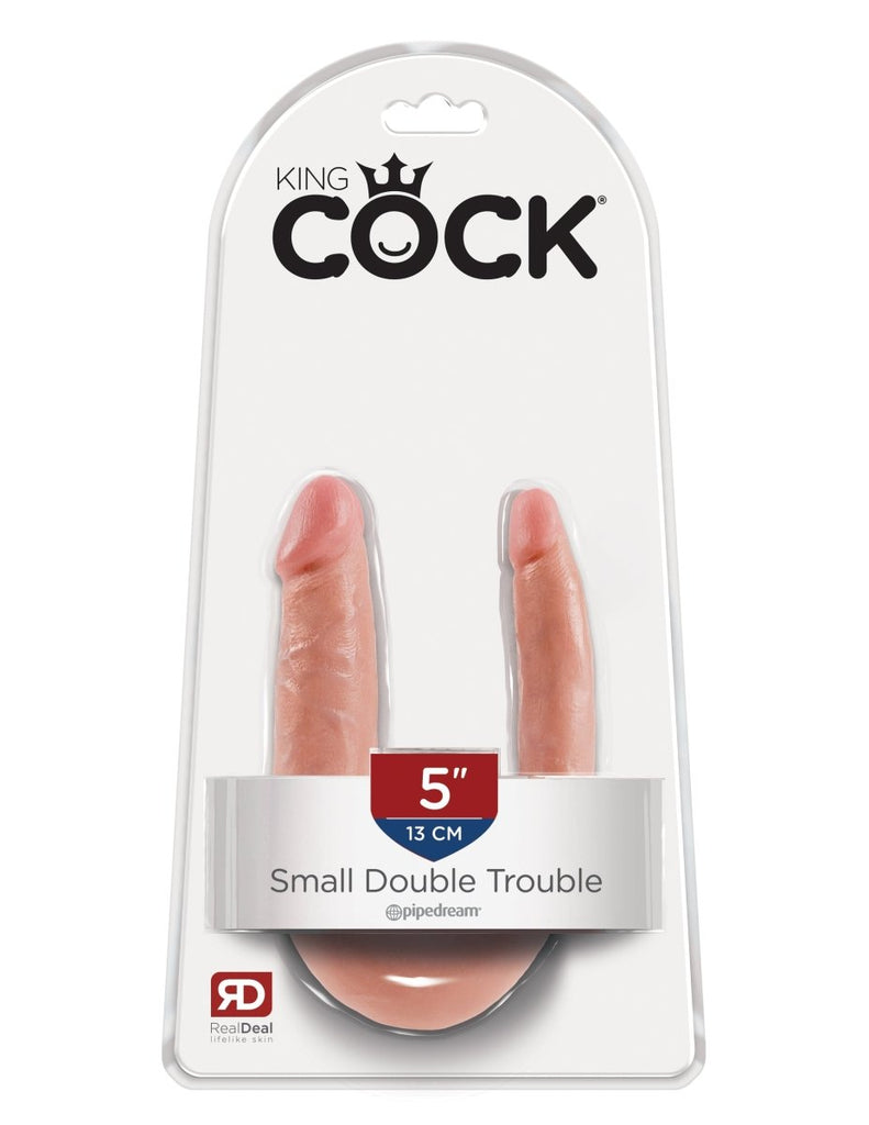 King Cock Small Double Trouble - TruLuv Novelties