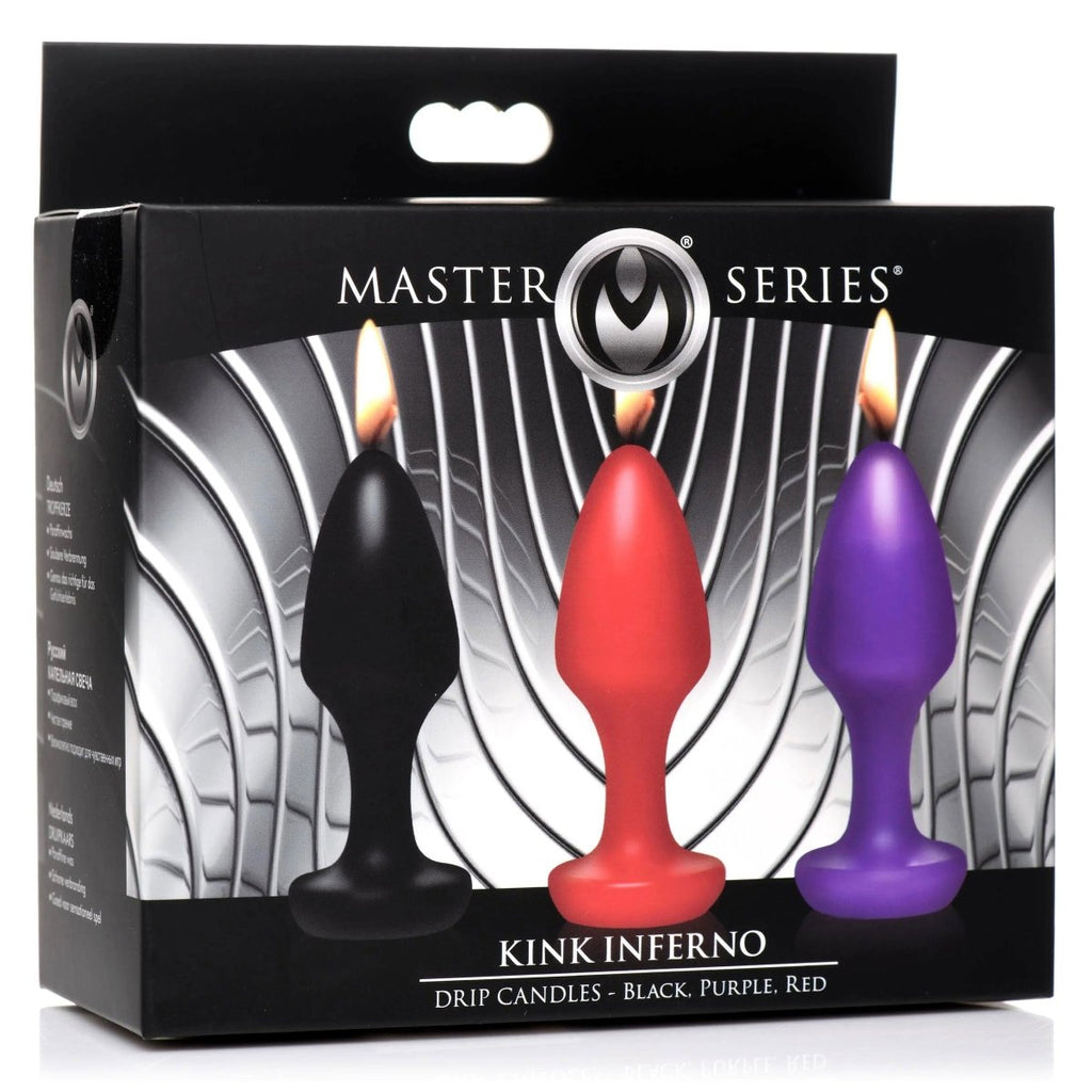 Kink Inferno Drip Candles - Black, Purple, Red - TruLuv Novelties