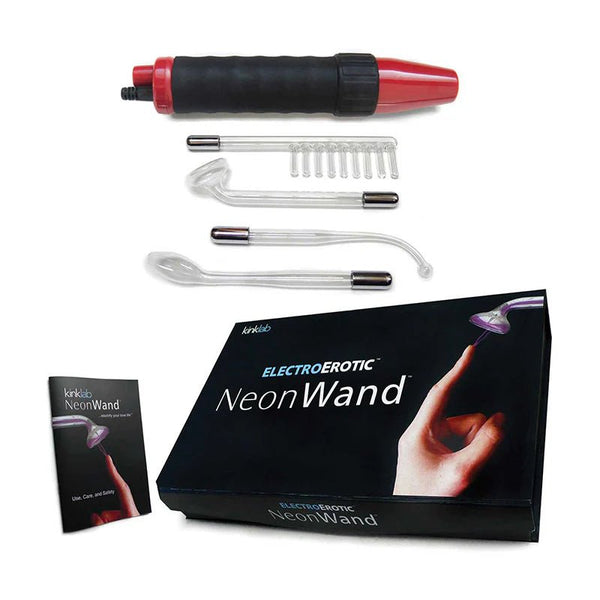 Kinklab Neon Wand - Red Handle/ Red Elec - TruLuv Novelties