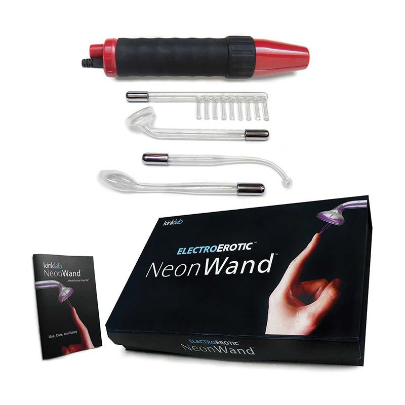 Kinklab Neon Wand - Red Handle/ Red Elec - TruLuv Novelties