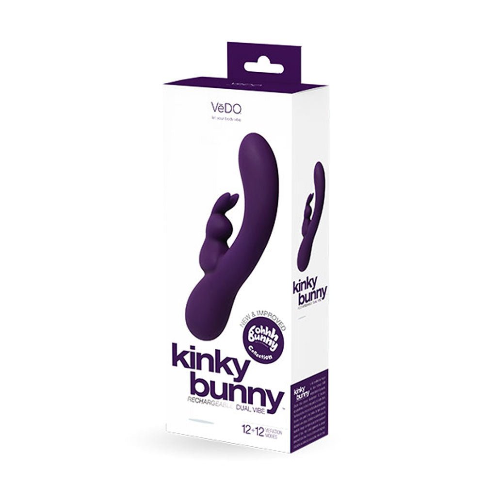 Kinky Bunny Plus Rechargeable Rabbit - Purple - TruLuv Novelties