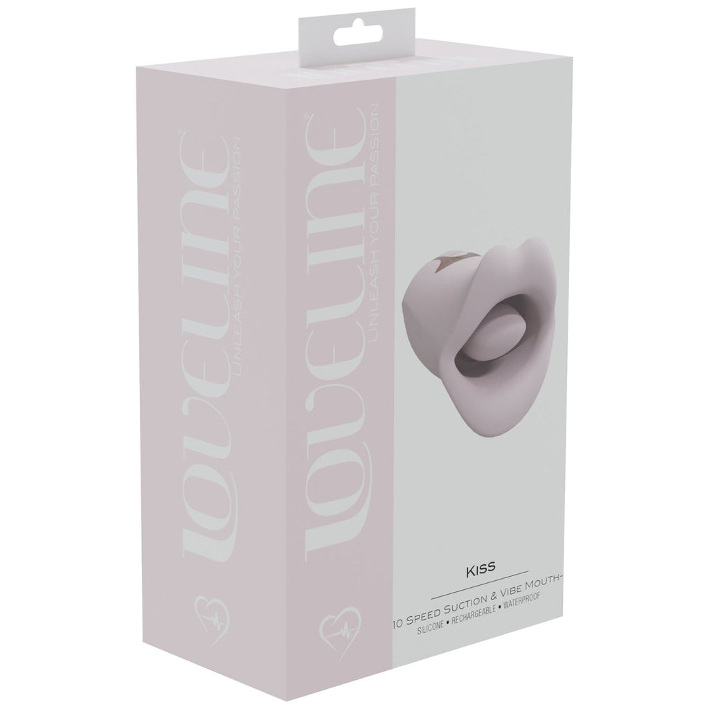 Kiss - Suction and Vibrating Mouth - Pink - TruLuv Novelties