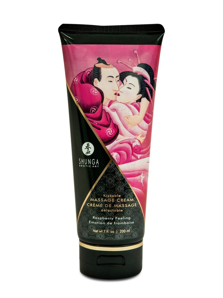 Kissable Massage Cream - Raspberry Feeling - 7 Fl. Oz. - 200 ml - TruLuv Novelties
