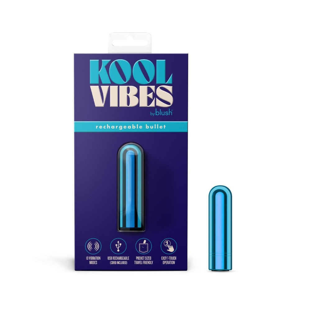 Kool Vibes - Rechargeable Mini Bullet - Blueberry - TruLuv Novelties