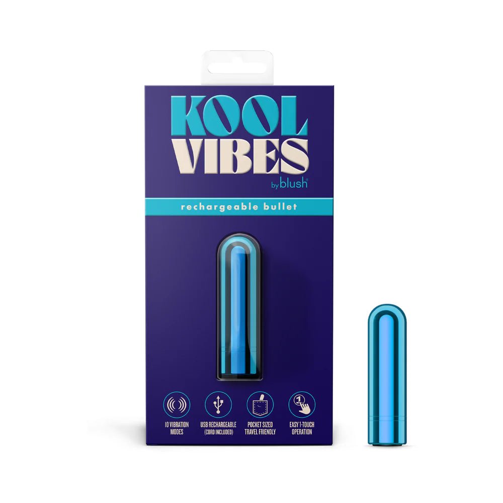 Kool Vibes Rechargeable Mini Bullet Blueberry - TruLuv Novelties